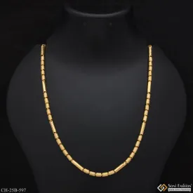 1 Gram Gold Forming Pipe Lovely Design High-Quality Gold Plated Chain - Style B597