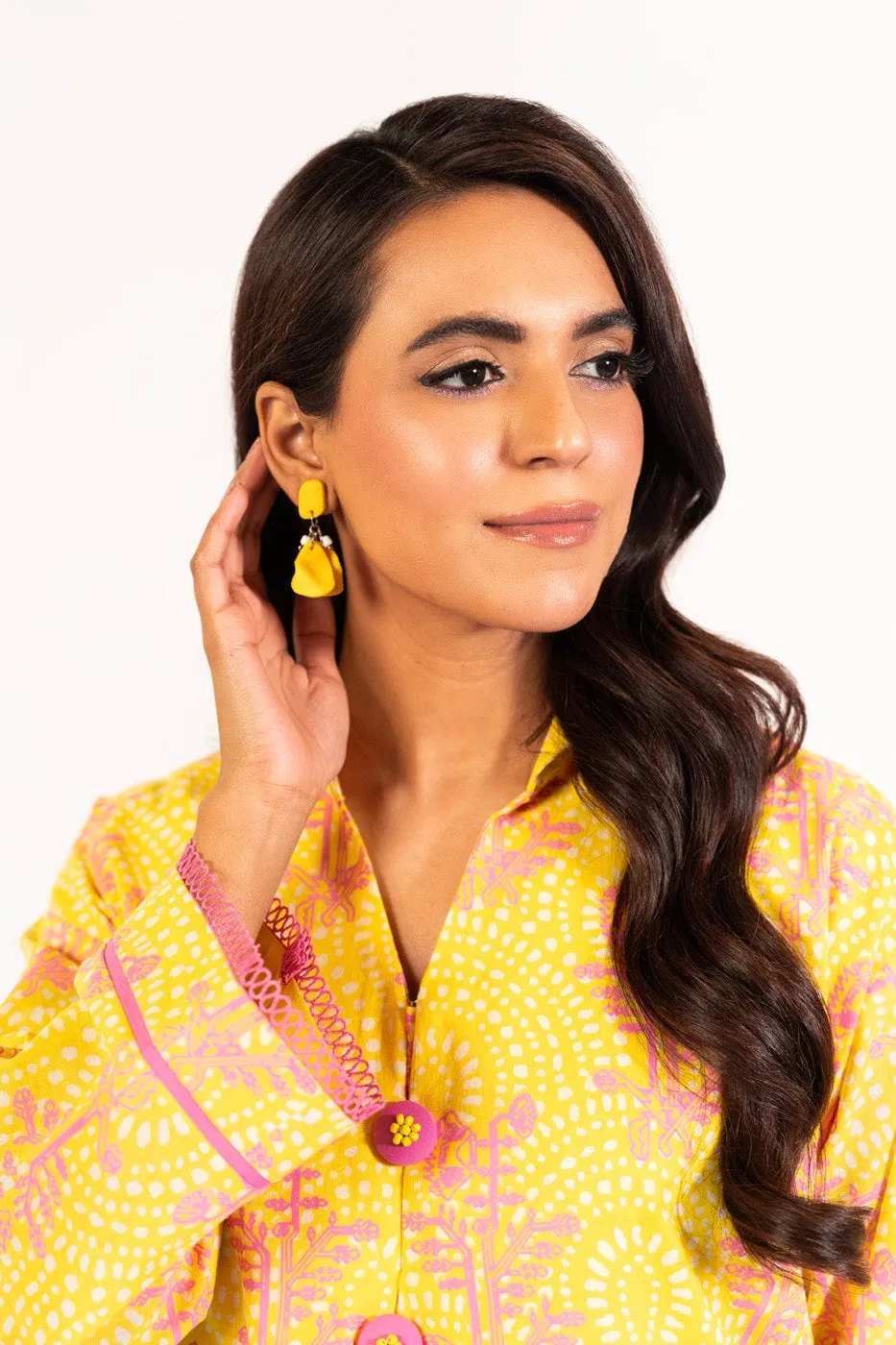 1 Pc Printed Silver Lawn Shirt 
