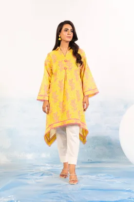 1 Pc Printed Silver Lawn Shirt 