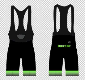 2024 Bike 2 DC HC Century Bib Shorts - Men's