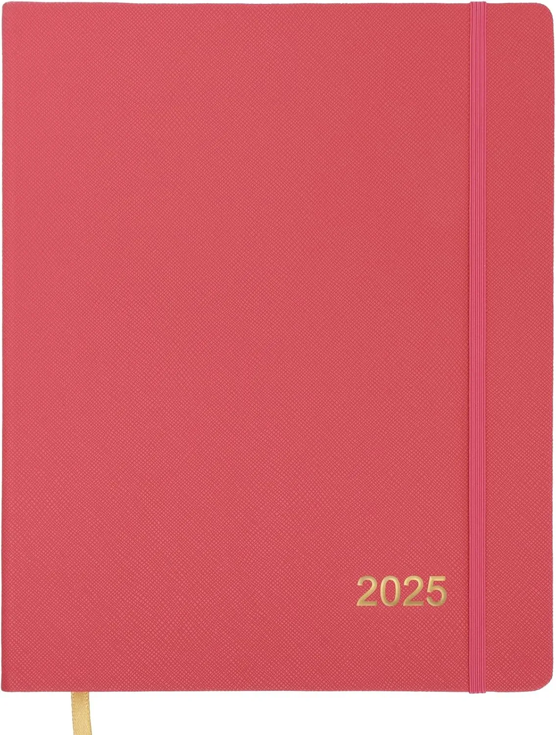 2025 Textured Cover Weekly Monthly Planner, 8"x10": 14 Months (November 2024 - December 2025) / 2025 Calendar / 2025 Weekly Calendar/Weekly Planner Organizer (Pink)