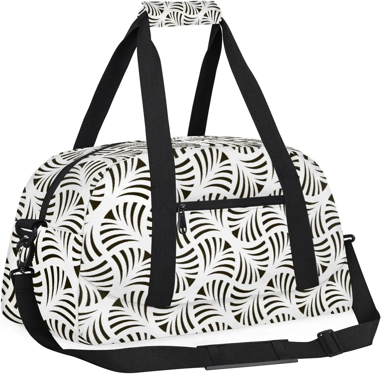 Abstract Geometric 18 inch Small Gym Bag for Women and Men, Lightweight Carry On Weekender Bag Mini Duffel Bag for Travel Sports Workout, Modern