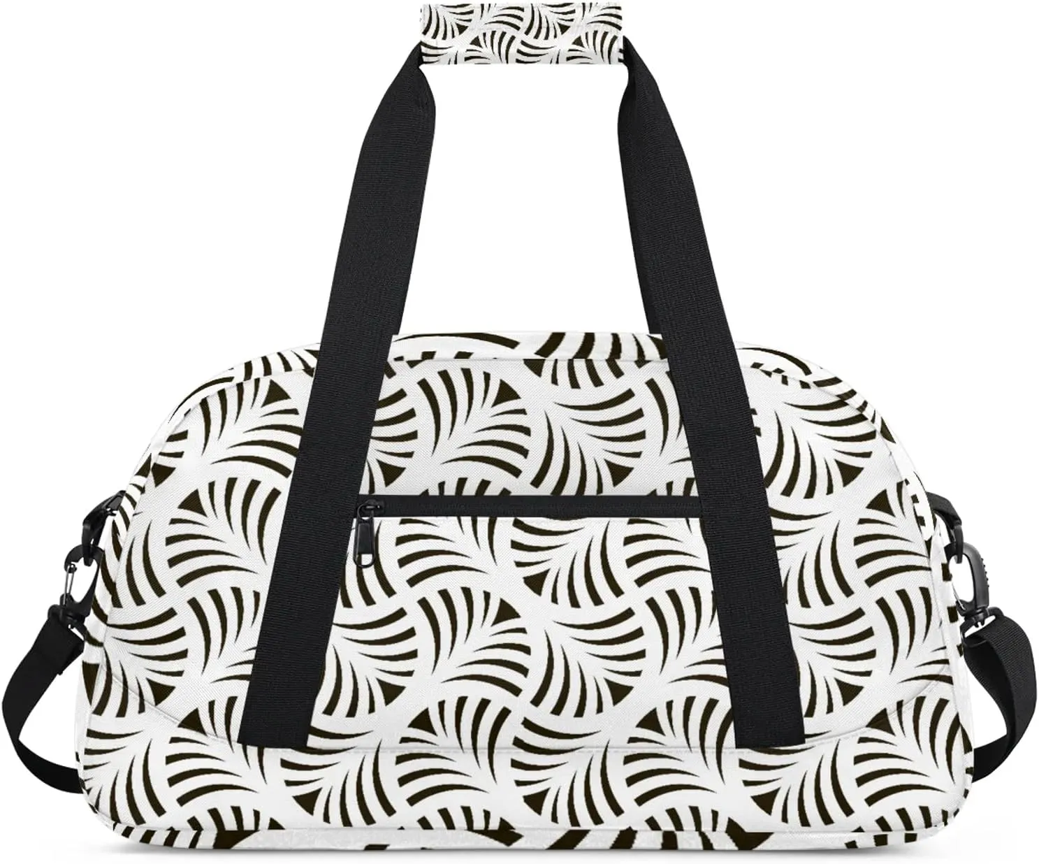 Abstract Geometric 18 inch Small Gym Bag for Women and Men, Lightweight Carry On Weekender Bag Mini Duffel Bag for Travel Sports Workout, Modern