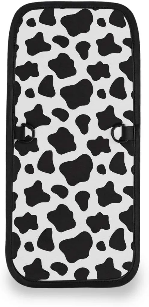 ALAZA Black And White Cow Print Small Crossbody Wallet Purse Cell Phone Bag Rfid Passport Holder with Credit Card Slots