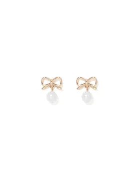 Bailey Bow & Pearl Earrings