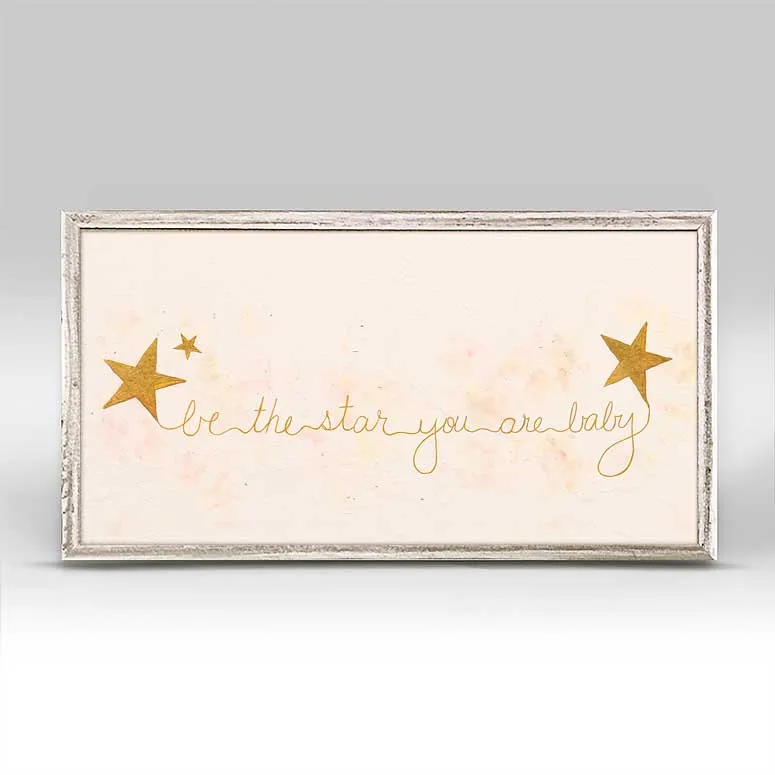 Be The Star You Are Mini Framed Canvas