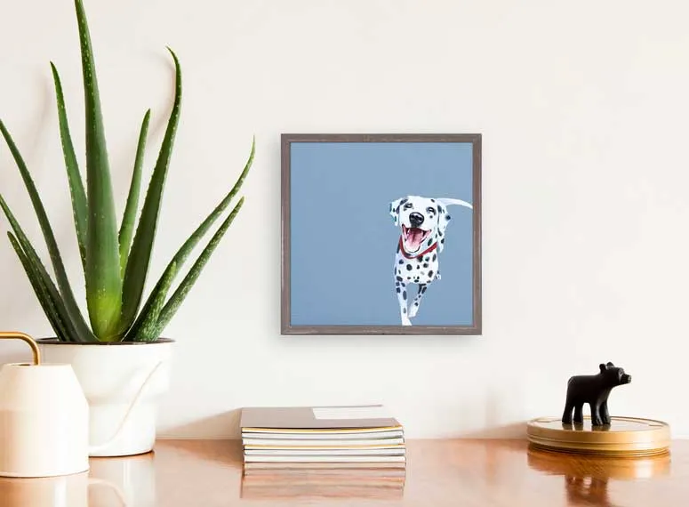 Best Friend - Dalmatian Mini Framed Canvas