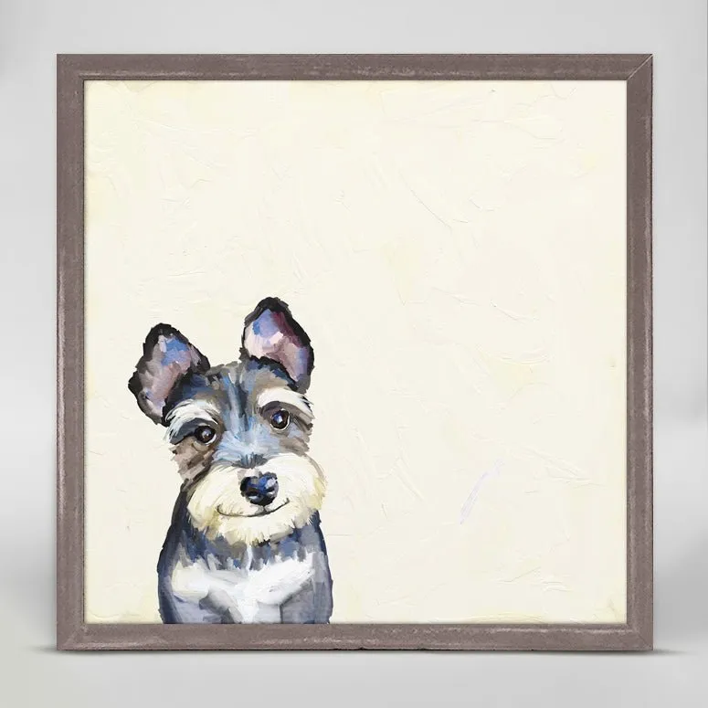 Best Friend - Schnauzer Mini Framed Canvas