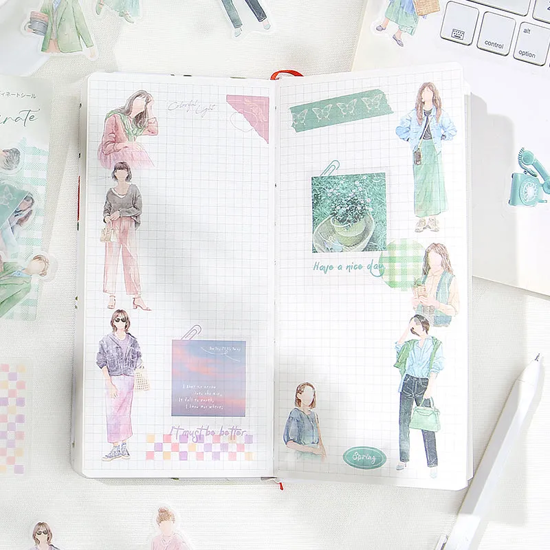 BGM Person Watercolor Pink Coordinating Sticker Seal