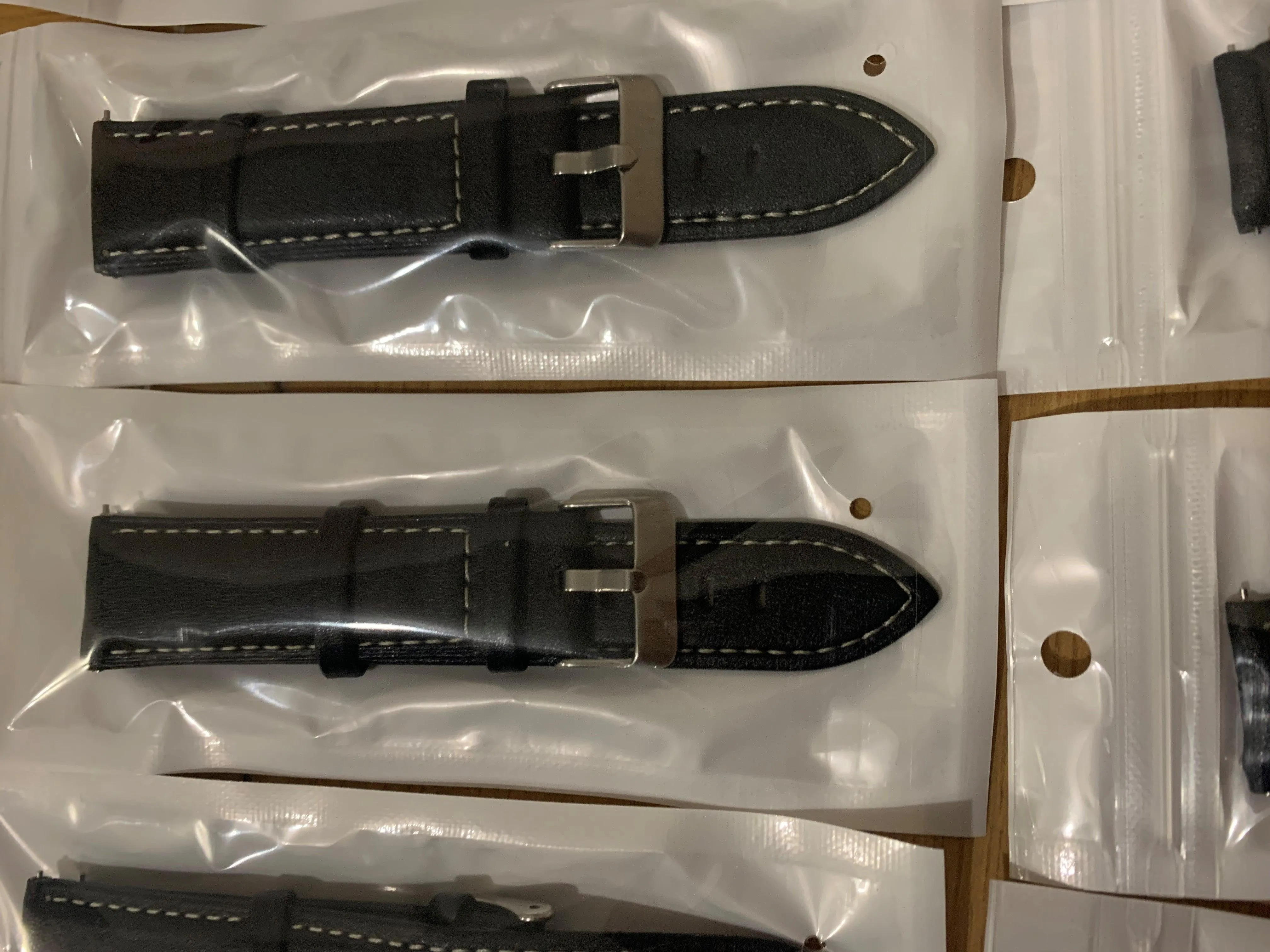 Black Leather  Strap 2,5CM standard at pin
