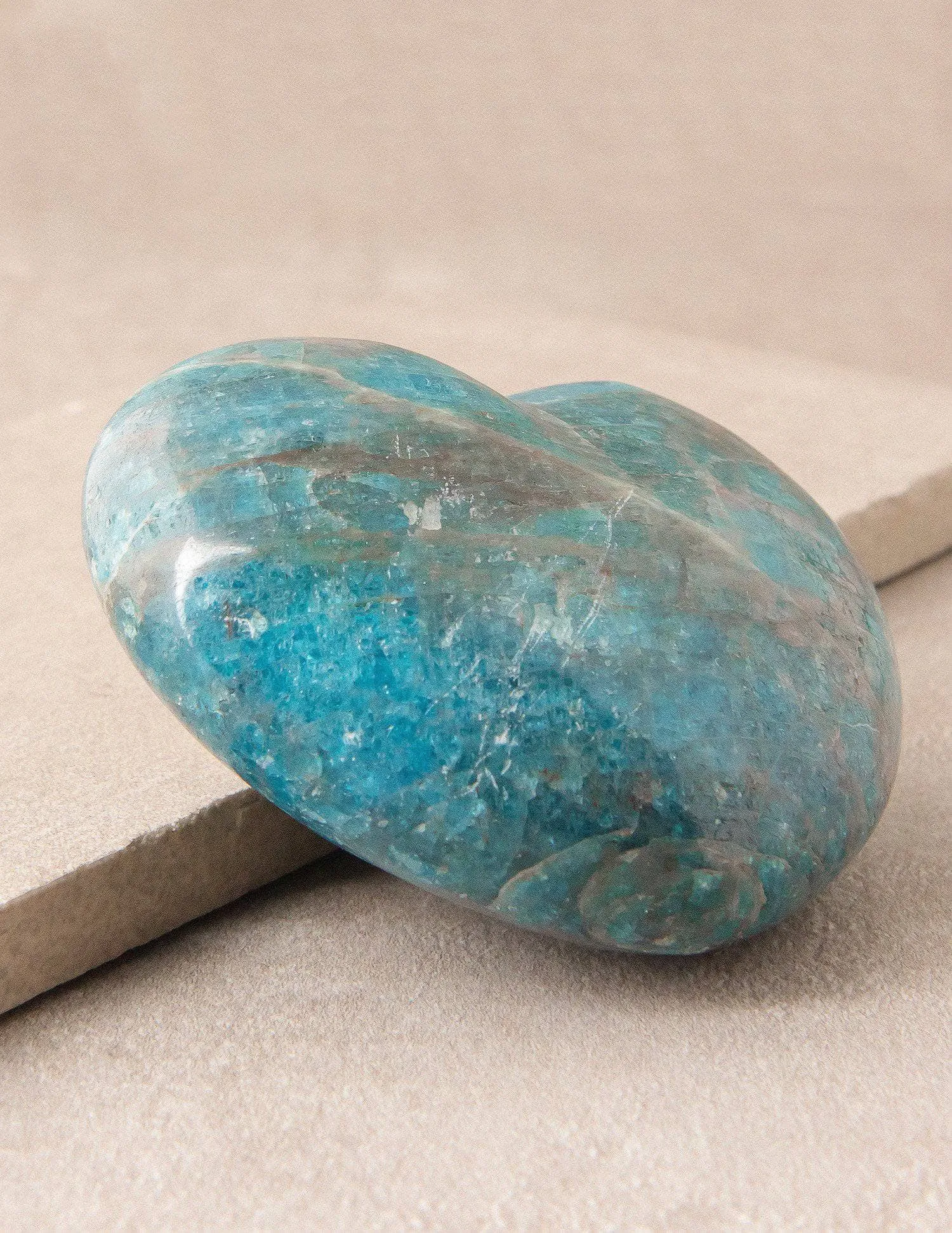 Blue Apatite Healing Heart - As-Is-Clearance