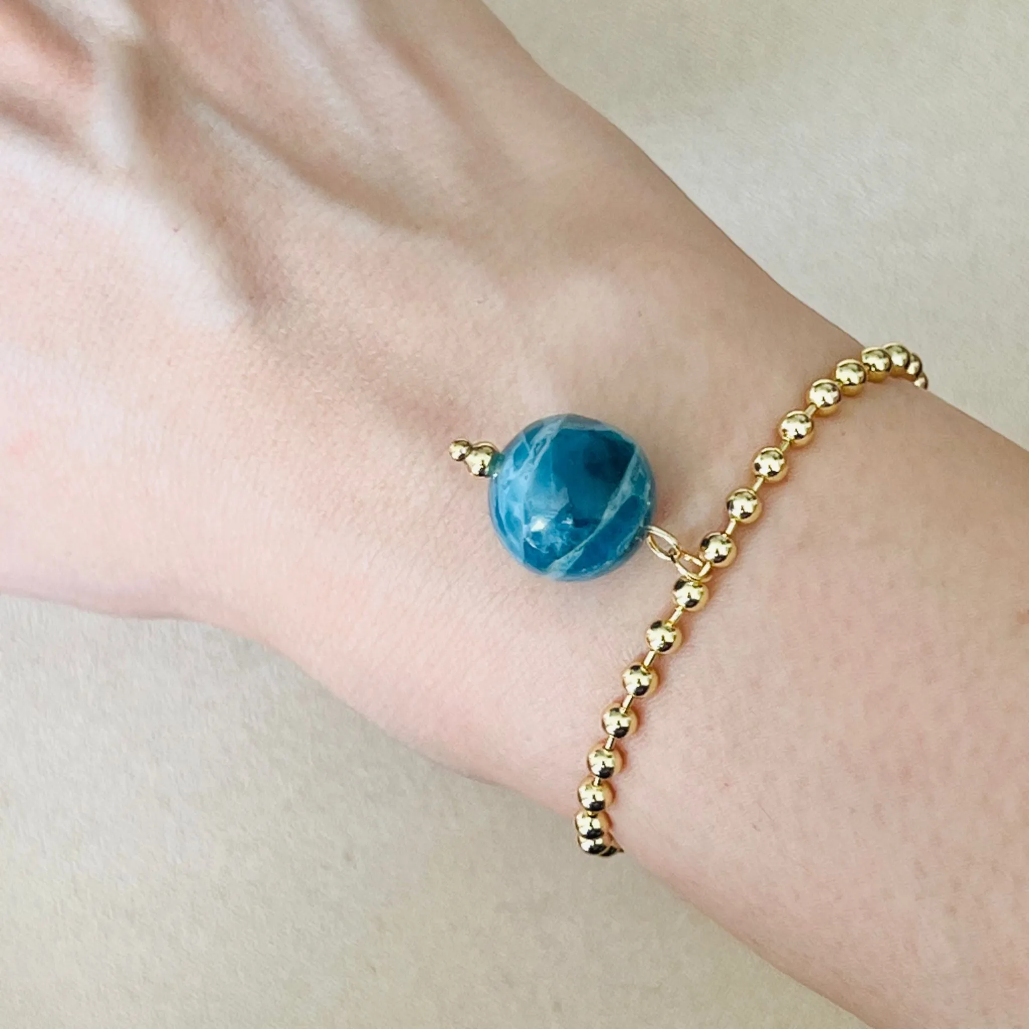 Blue Apatite La Forma Bracelet