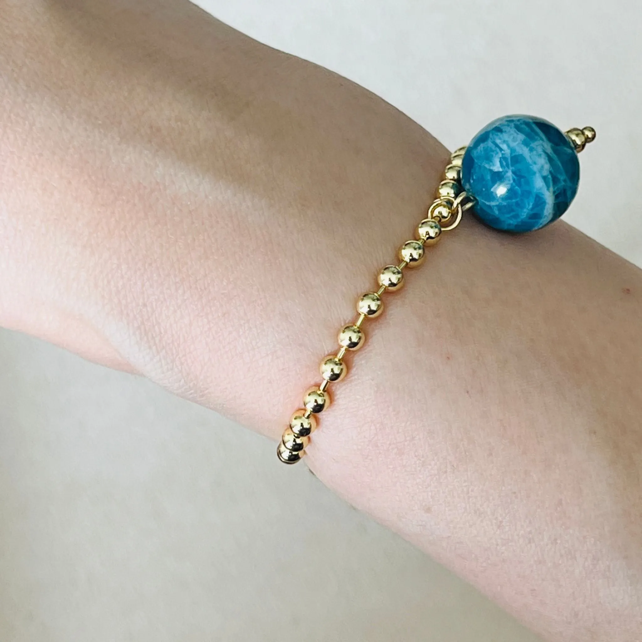 Blue Apatite La Forma Bracelet