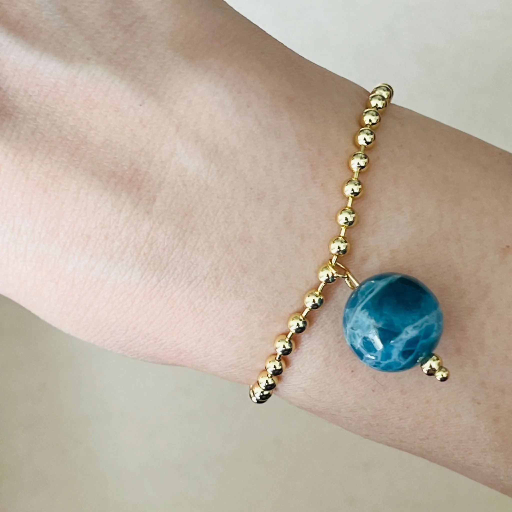 Blue Apatite La Forma Bracelet
