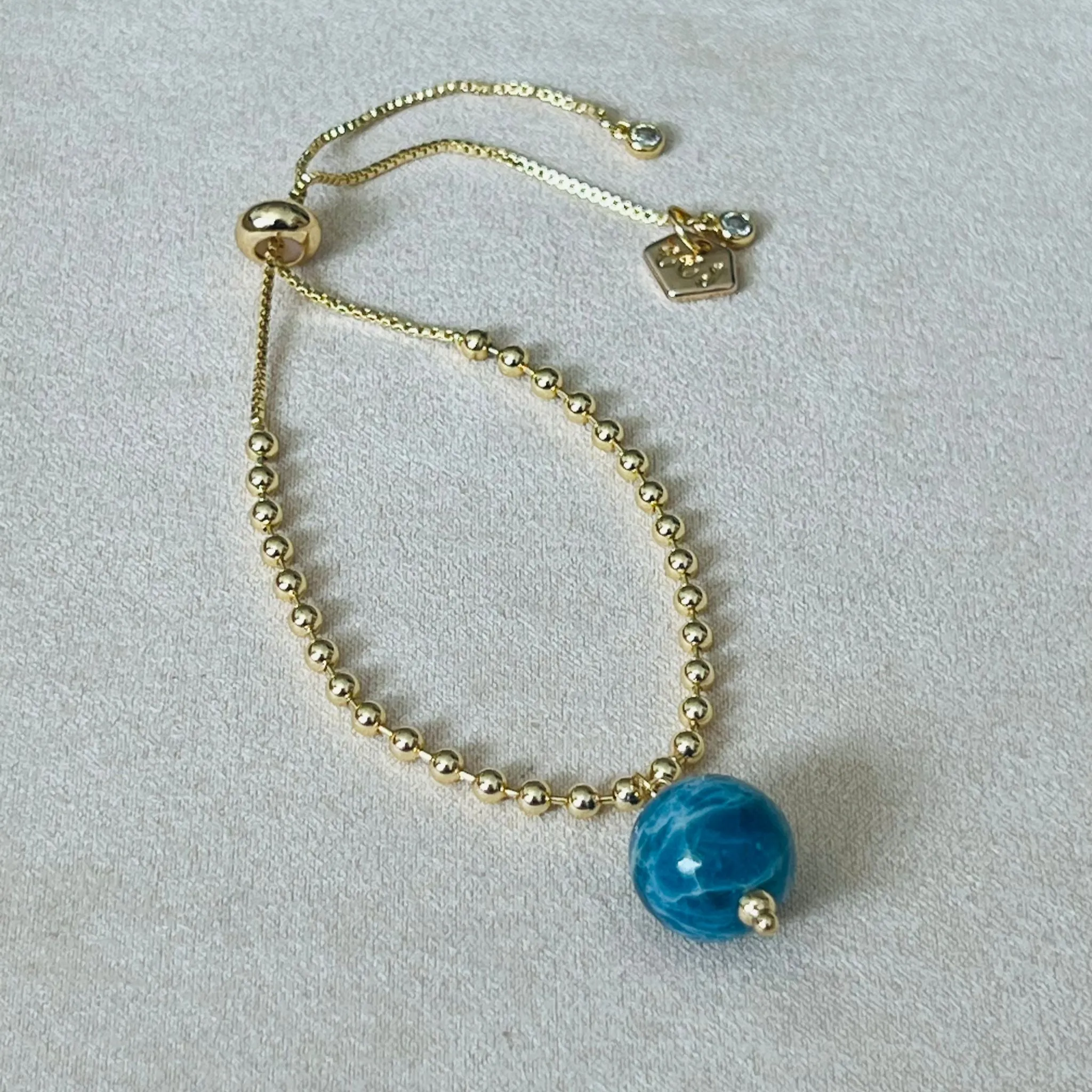 Blue Apatite La Forma Bracelet