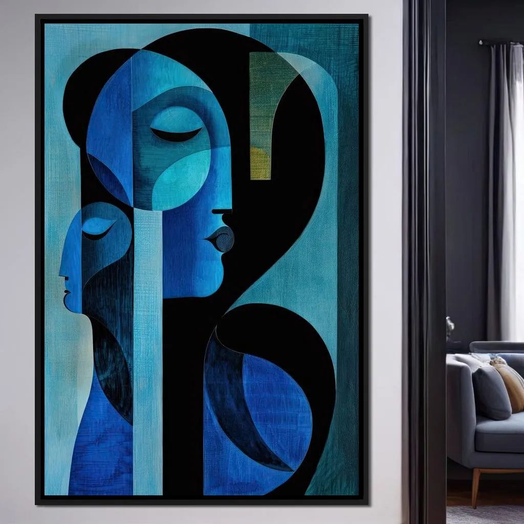 Blue Duo by TooplesArt: Optimized Fine Art Print