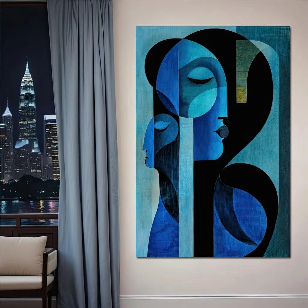 Blue Duo by TooplesArt: Optimized Fine Art Print
