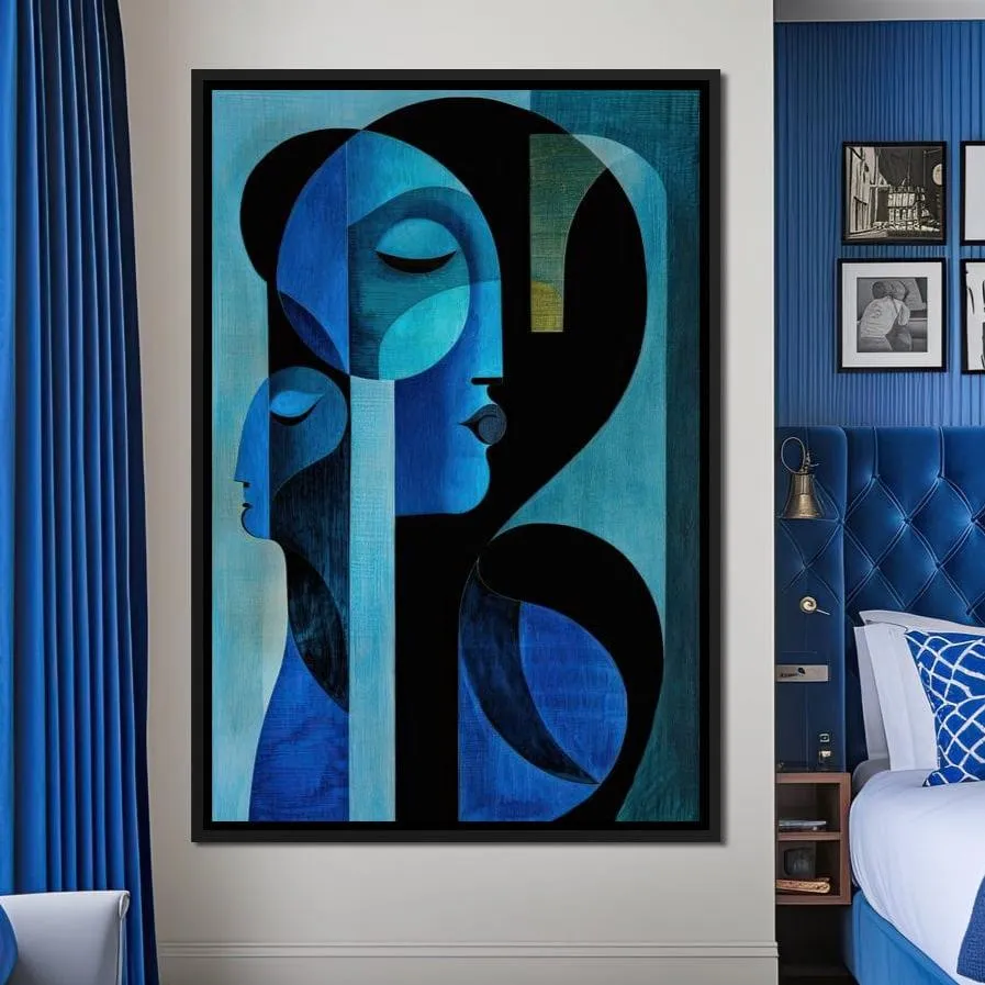 Blue Duo by TooplesArt: Optimized Fine Art Print