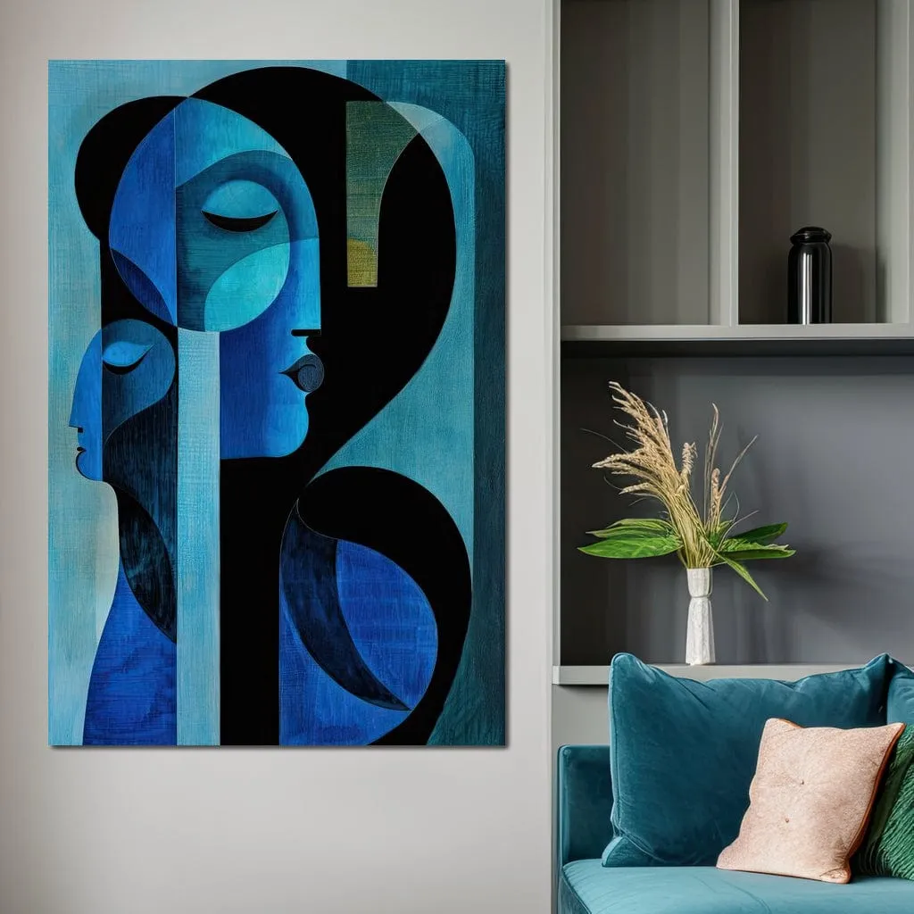 Blue Duo by TooplesArt: Optimized Fine Art Print