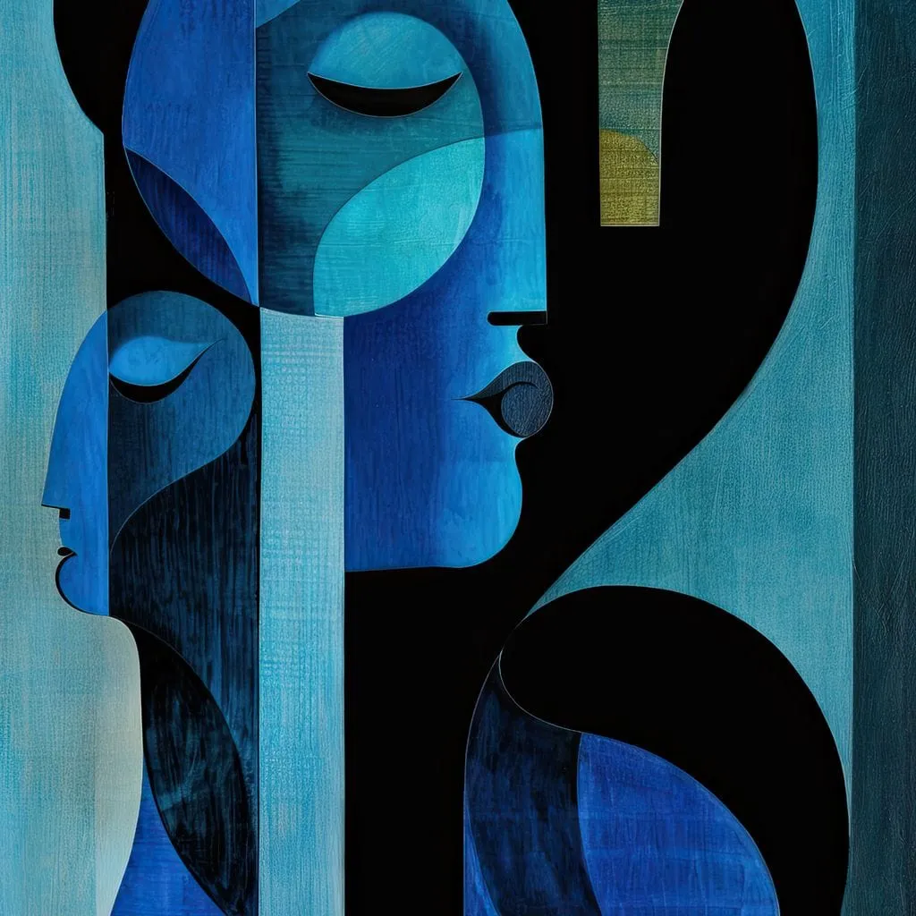Blue Duo by TooplesArt: Optimized Fine Art Print