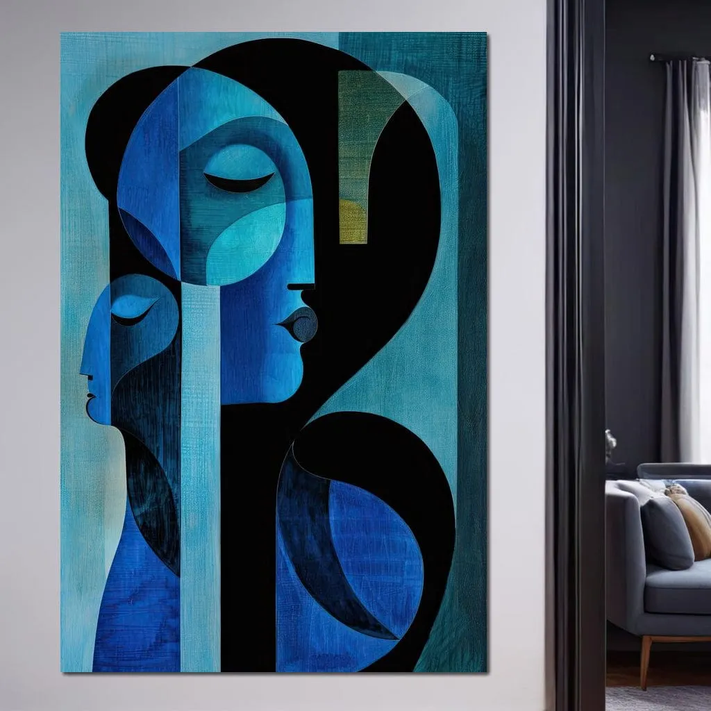 Blue Duo by TooplesArt: Optimized Fine Art Print