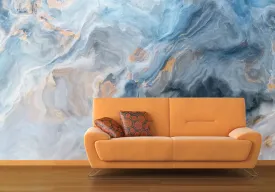 Blue marble wall art Marble mural wallpaper Abstract wallpaper Peel and stick wallpaper Photo wallpaper modern wallpaper 3d wall mural