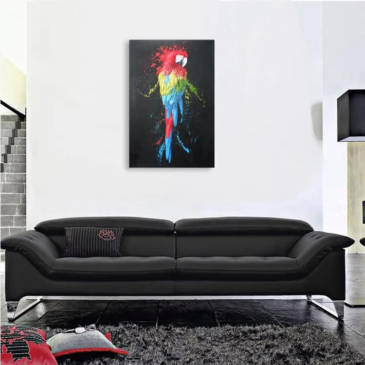 Canvas Print Parrot Splatter  24x36Inch (60x90cm)