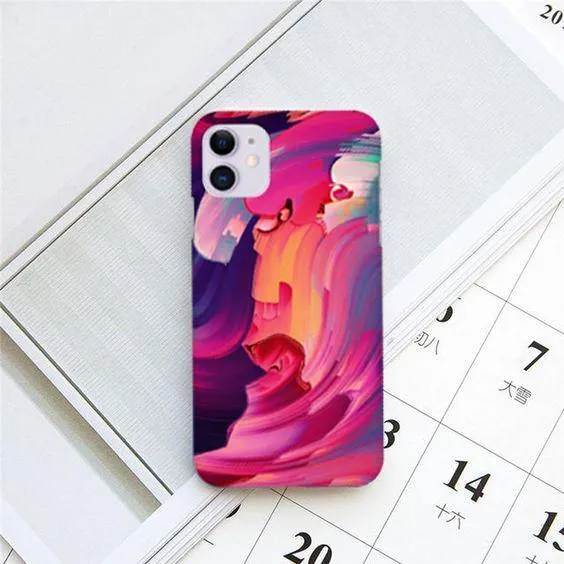 Canvas Print Slim Phone Case Cover For Samsung