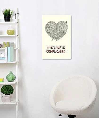 Canvas Print This "LOVE" is Compliacted  (16 x 24 Inch)