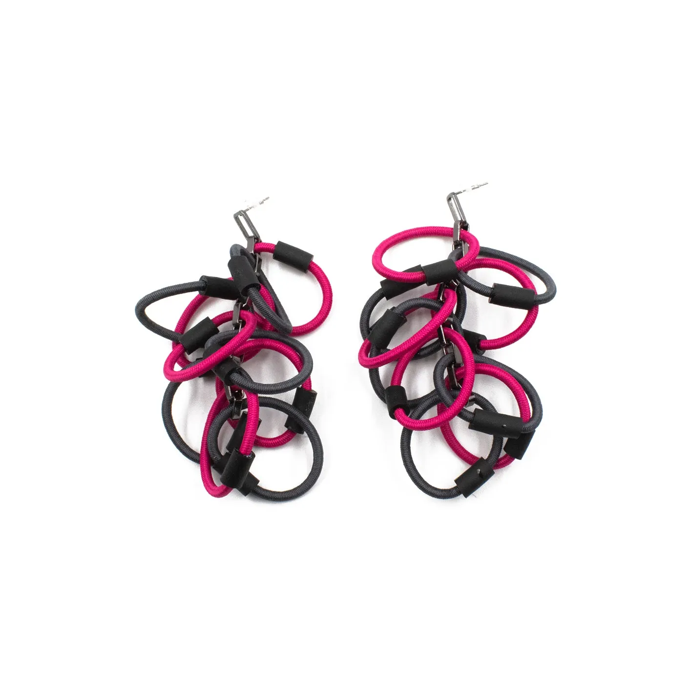 CB381 - Cluster Earring in Pink/Grey