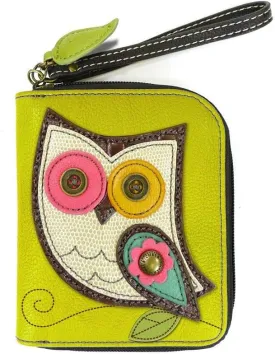 CHALA Zip Around Wallet, Wristlet, 8 Credit Card Slots, Sturdy Pu Leather
