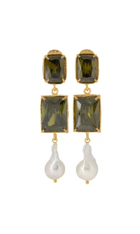 Christie Nicolaides Alice Earrings - Green