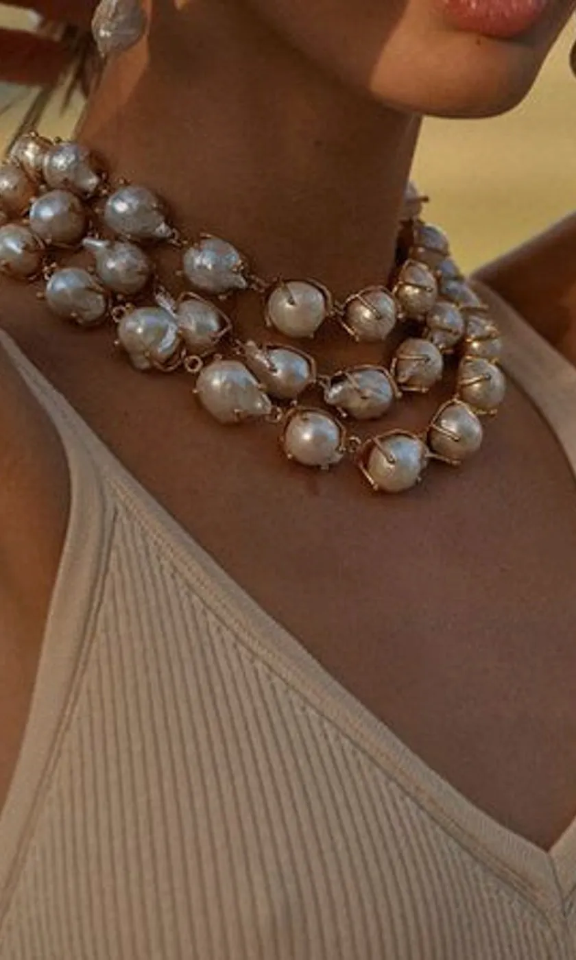 Christie Nicolaides Angelica Pearl Necklace Back Soon!