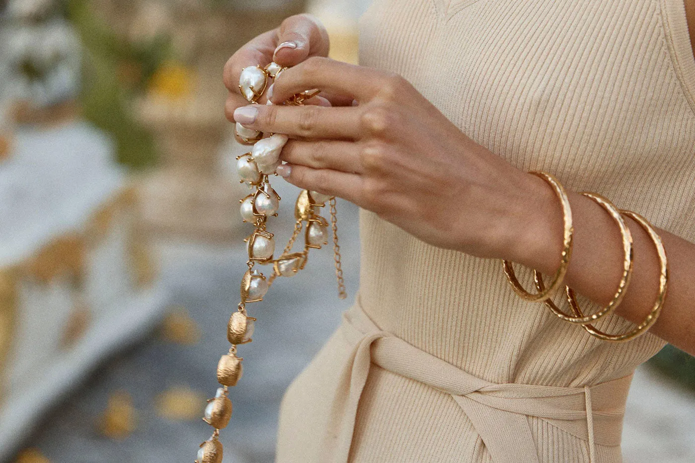 Christie Nicolaides Angelica Pearl Necklace Back Soon!