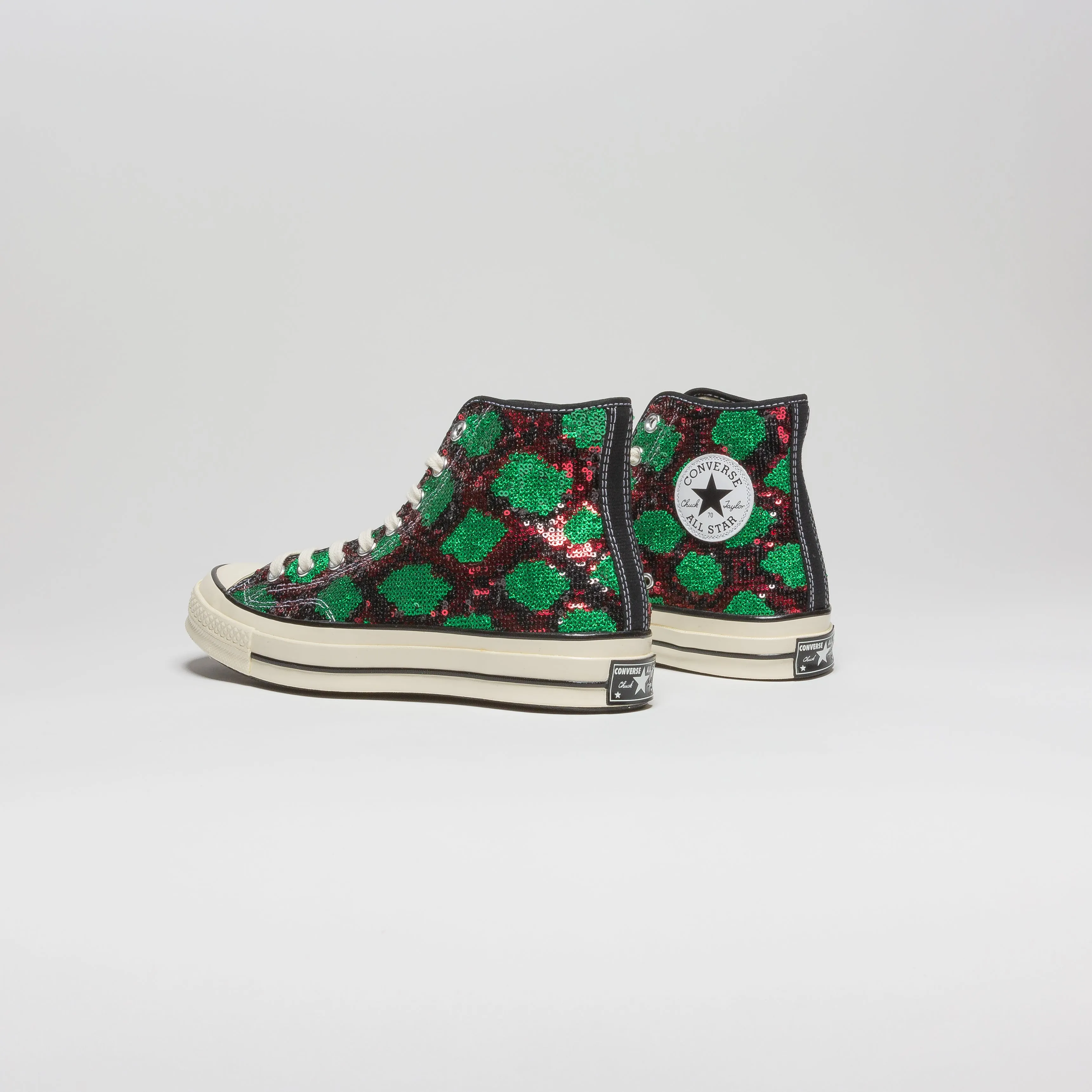 Chuck Taylor All Star Sequin High Top Mens Lifestyle Shoe - Red/Green