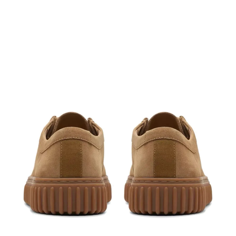 Clarks Men's Torhill Lo Suede Moccasin in Dark Sand