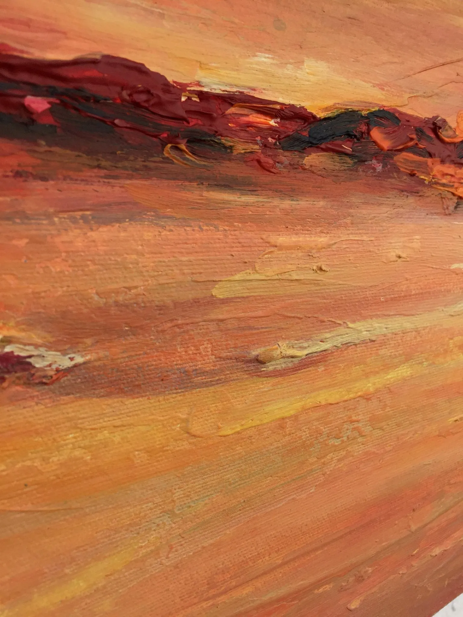 Colorful Abstract Painting Landscape Art Sunset Painting Sp016