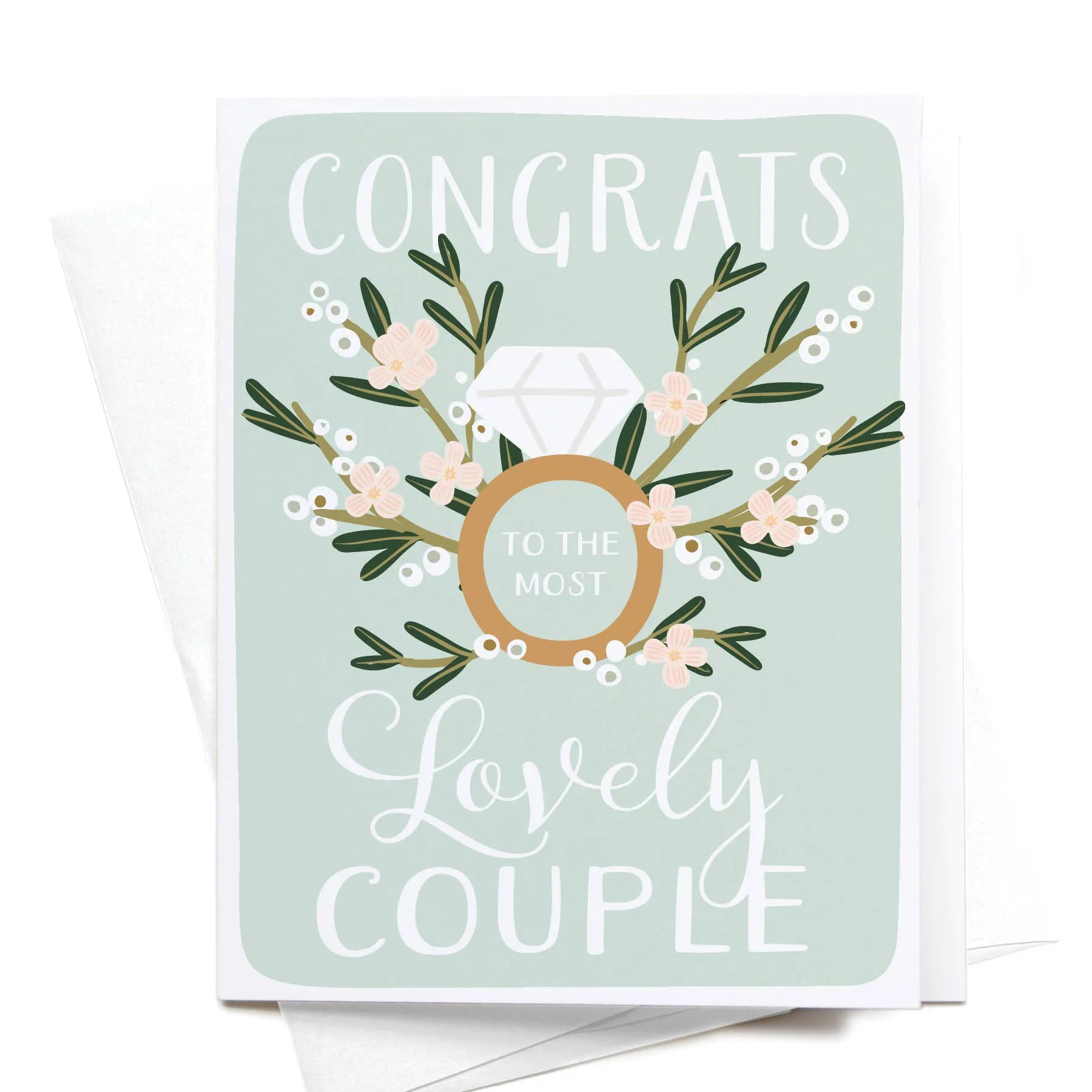 Congrats Lovely Couple Greeting Card