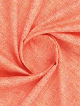 Cotton Blend Lite Orange Colour Kurtha Self Design Fabric Lampus