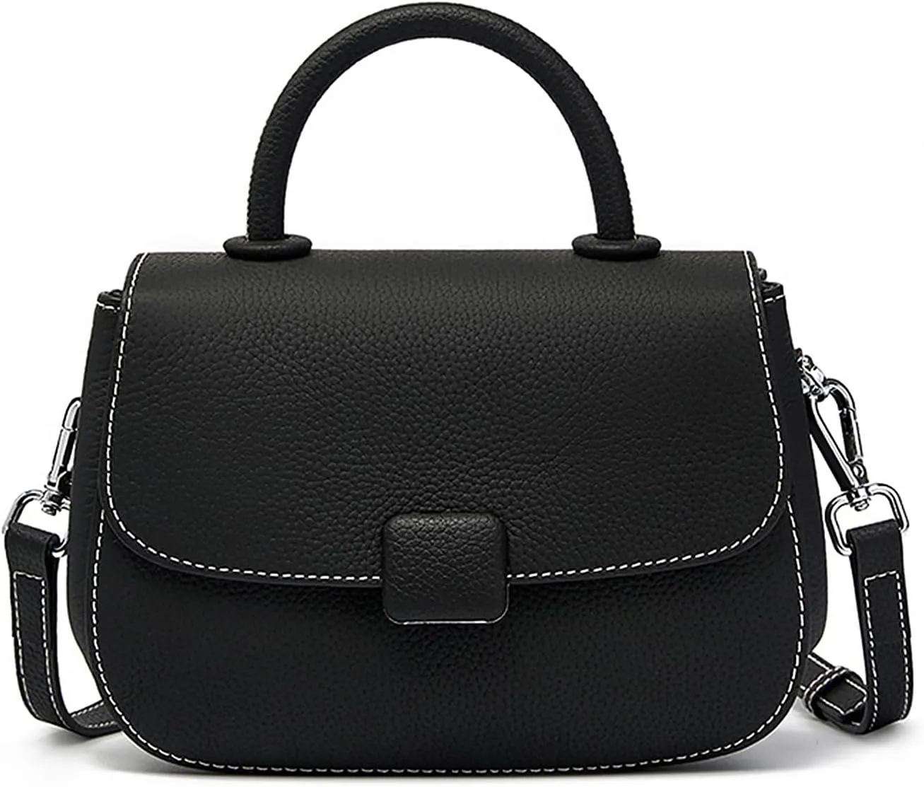 Crossbody Bag for Women Genuine Leather Top Handle Tote Purse with Adjustable Shoulder Strap