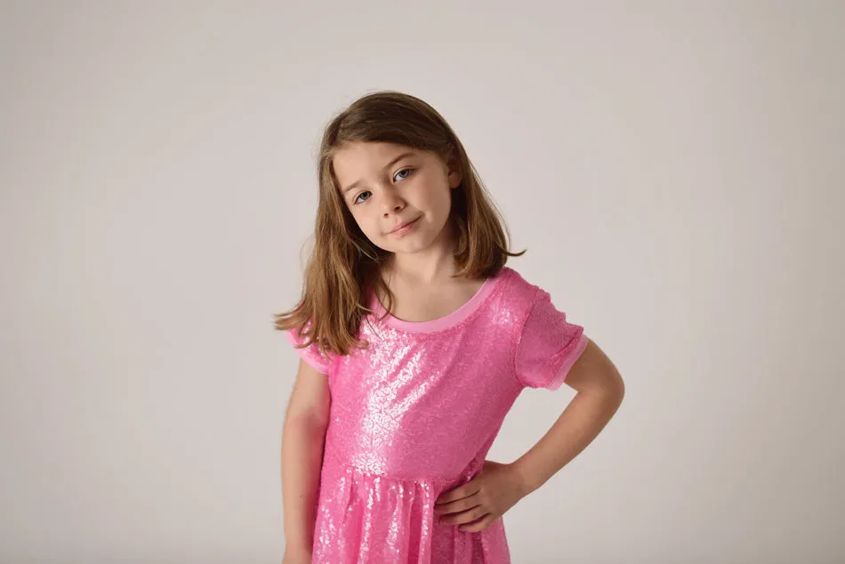 EVA PINK SPARKLE DRESS