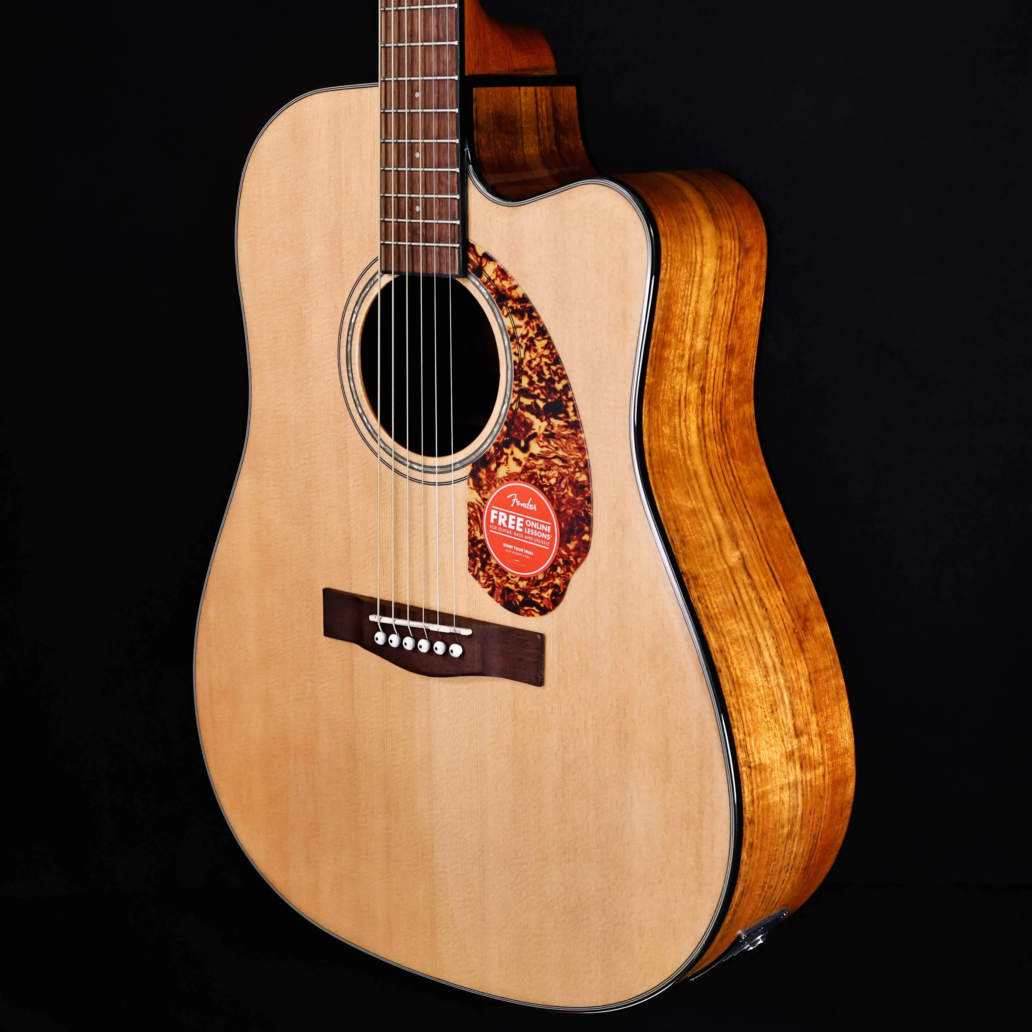 Fender CD-140SCE Dreadnought, Walnut Fb, Natural w/case 4lbs 8.4oz