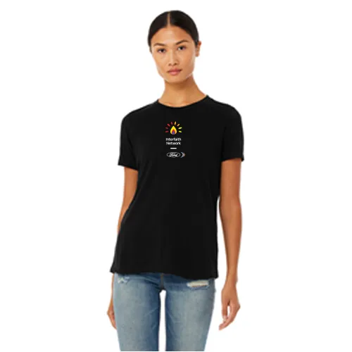 FIN Bella   Canvas Ladies Relaxed Tee- Black