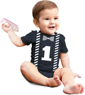 First Birthday Outfit boy 1st Birthday one Year Old Baby Shirt Happy Party