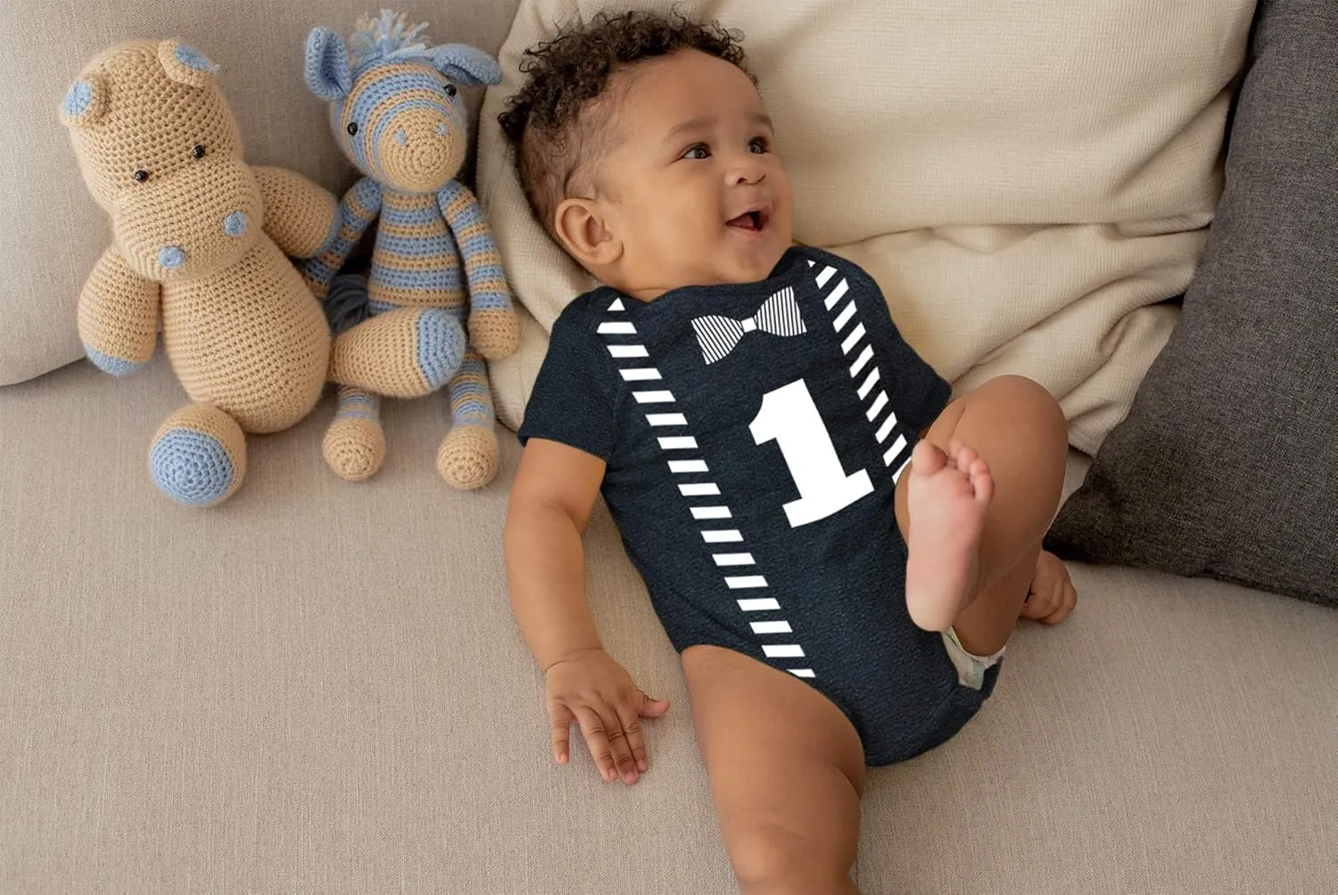 First Birthday Outfit boy 1st Birthday one Year Old Baby Shirt Happy Party