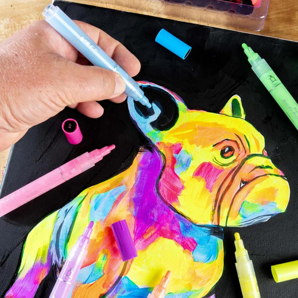 Fluoro Acrylic Paint Pens Signature 6pc