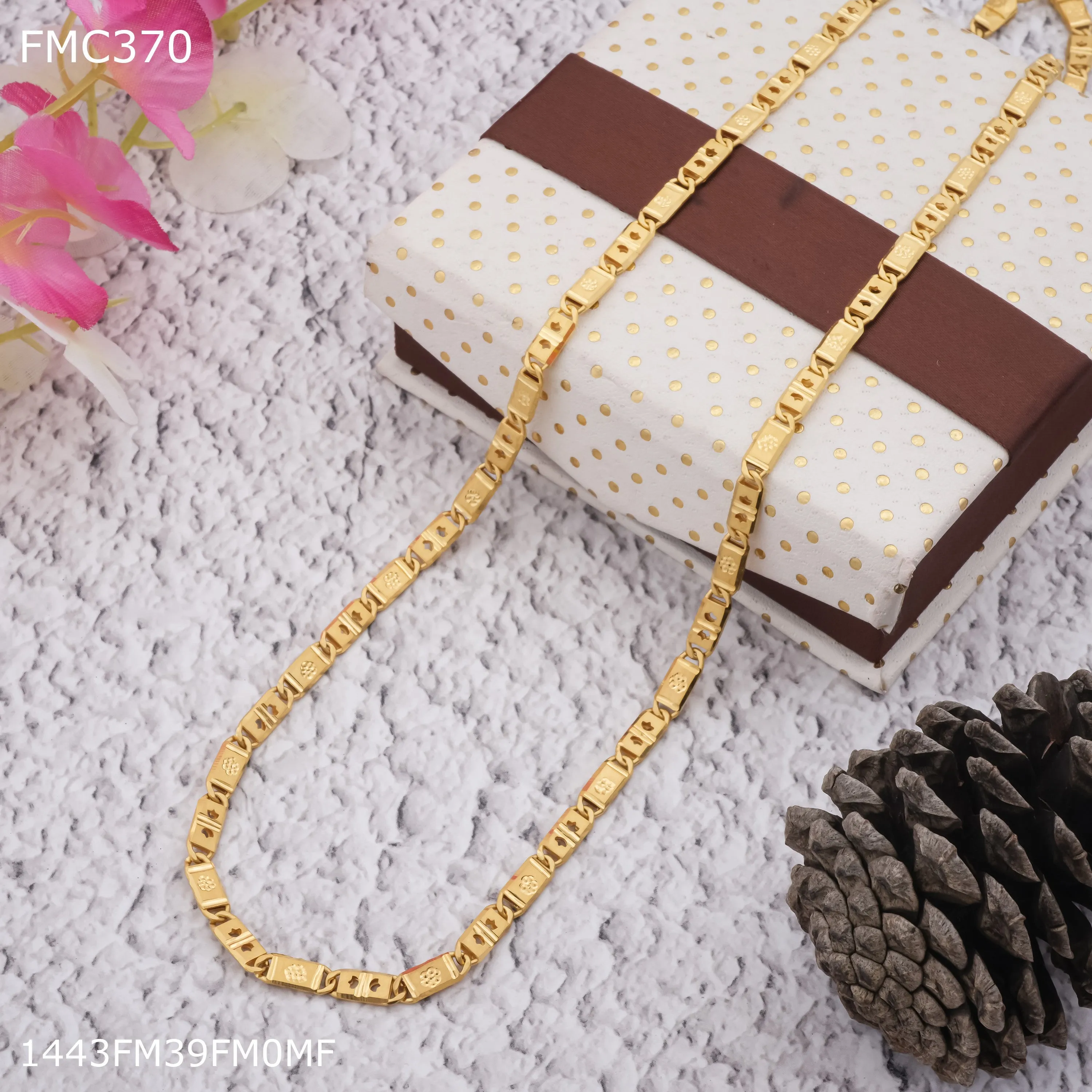 Freemen Deep nawabi gold  plated Chain Design - FMGC401