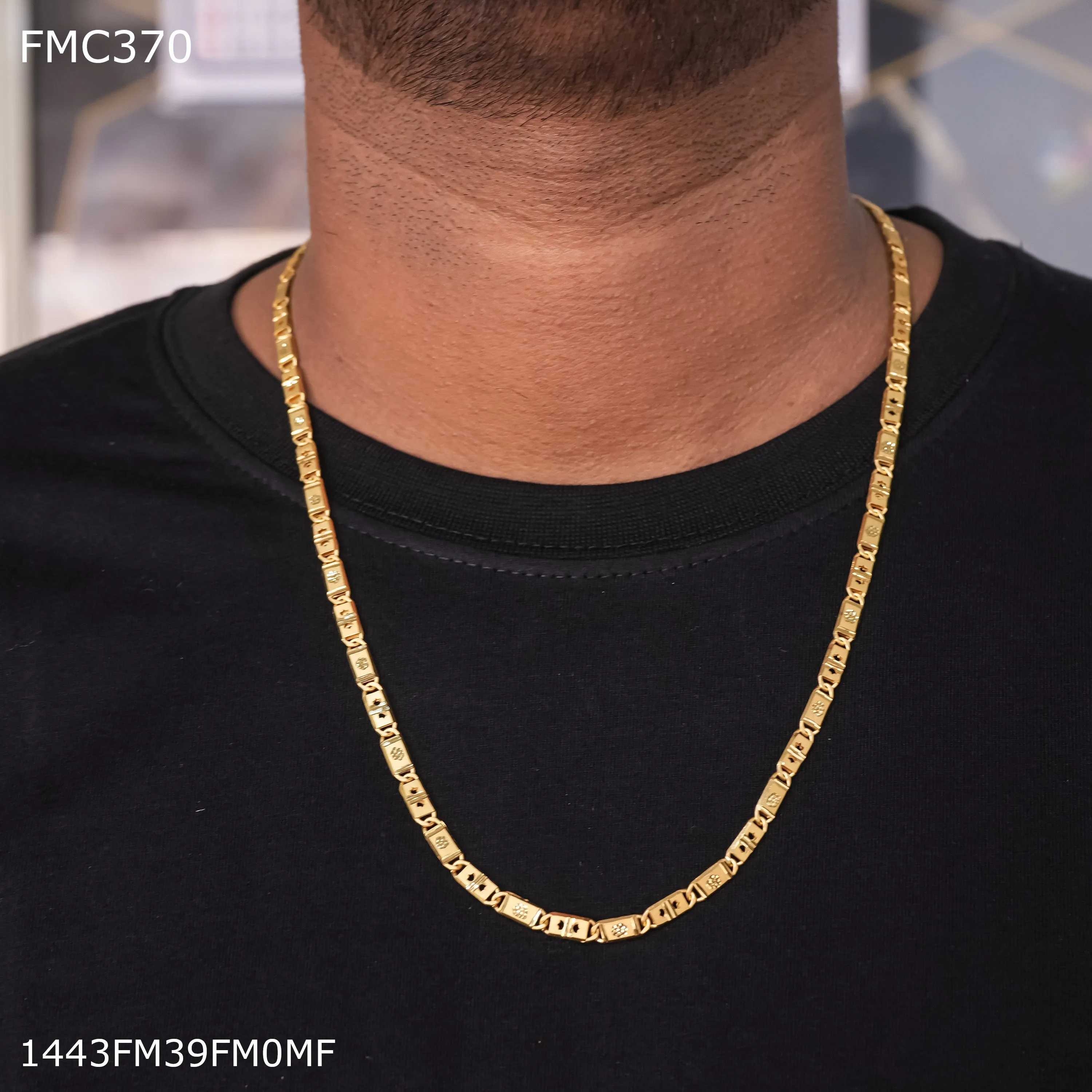 Freemen Deep nawabi gold  plated Chain Design - FMGC401