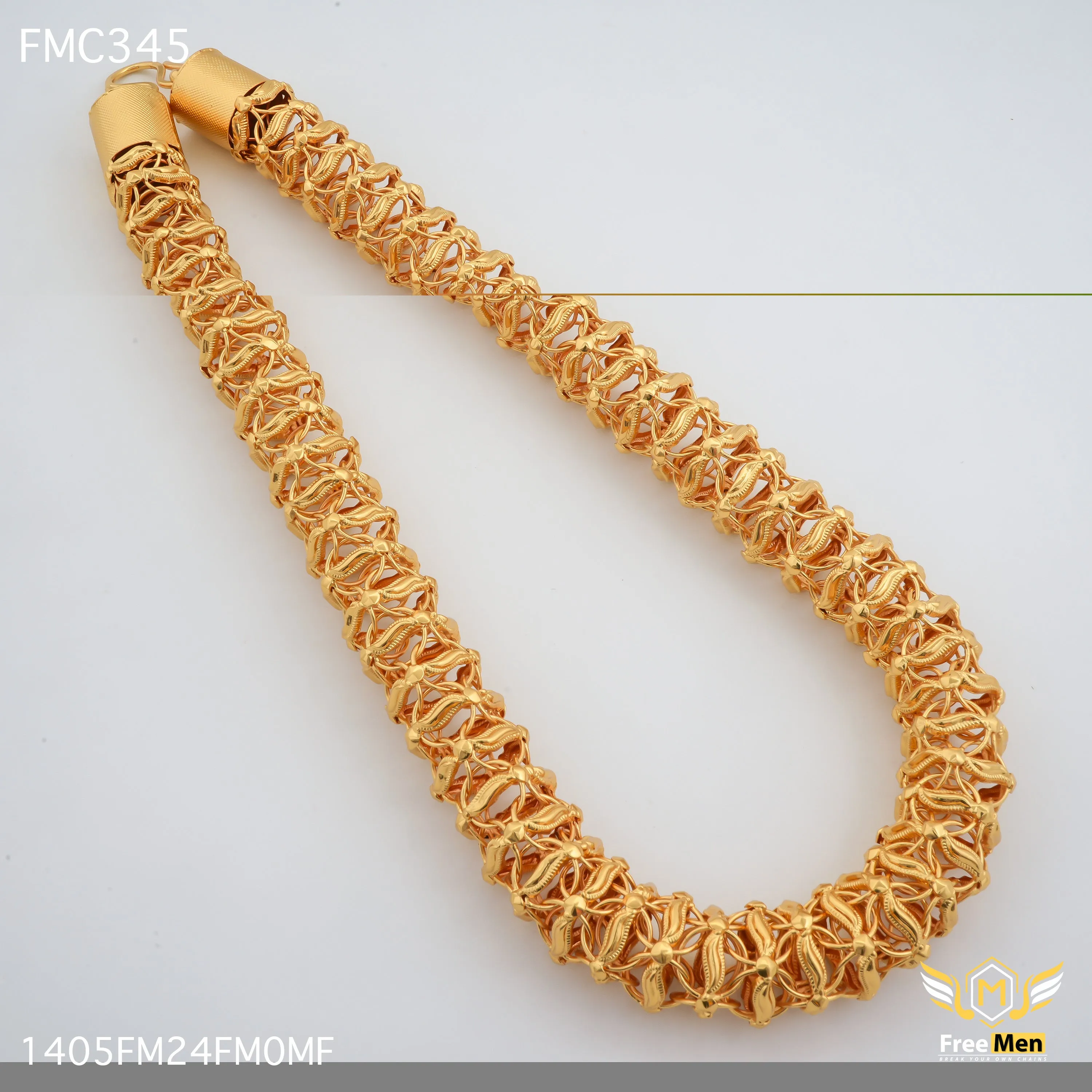 Freemen Heavy Broad Pokal Chain Design For Mens - FMC345