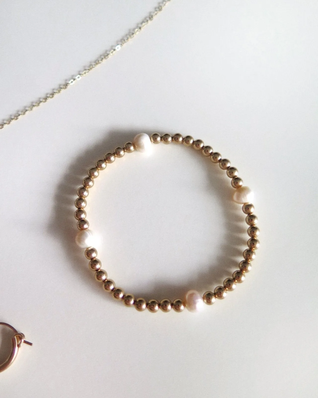 Freshwater Pearl Large Beaded Bracelet